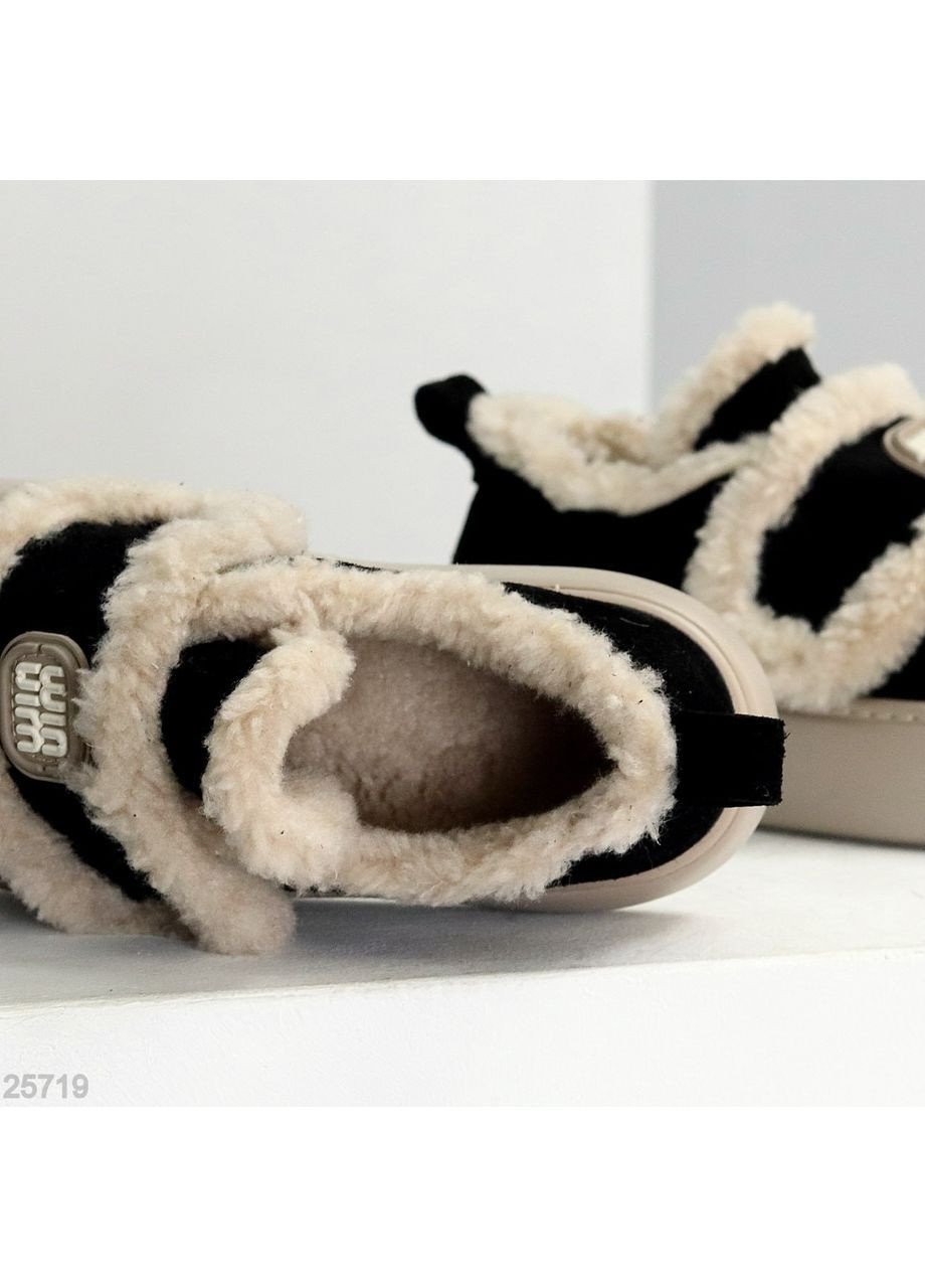 No Brand Зимові автоледі чорний з натуральна замша, — зима (368375863)