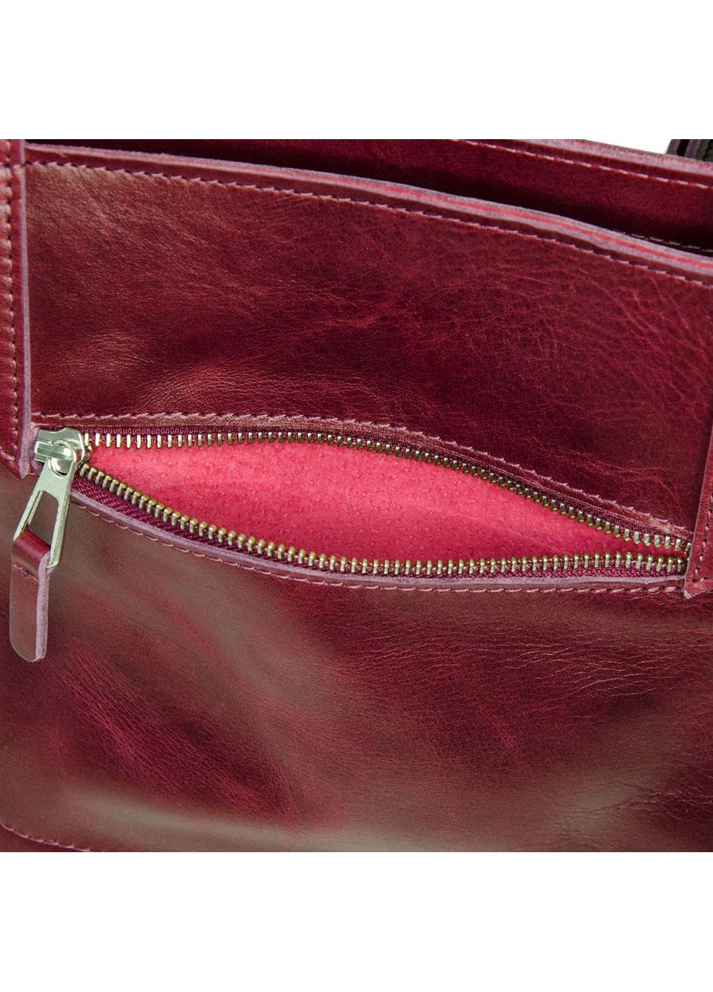 Женская кожаная сумка 30х27х7 см Grande Pelle (315870952)