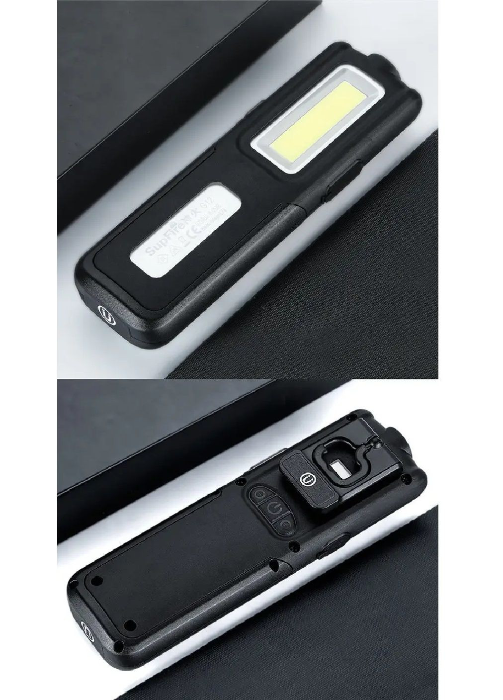 Фонарь аккумуляторный с powerbank магнитным держателем поворотной ручкой подставкой 189х60х31 мм (476269-Prob) Черный Unbranded (278052285)