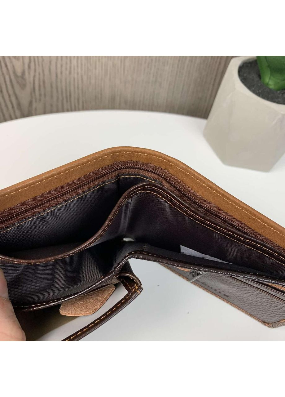 Чоловічий гаманець коричневий натуральна шкіра для грошей та карт Gubintu (363021918)