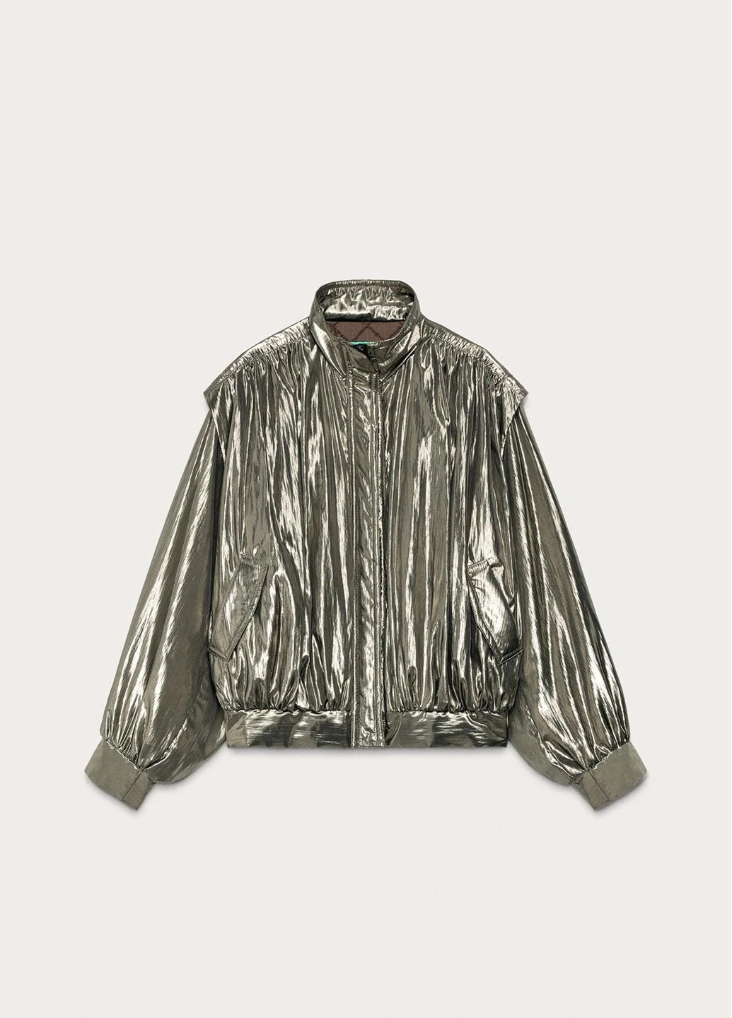 Серебряная летняя куртка Zara