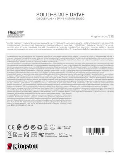 Накопитель SSD M.2 2280 512GB (SKC3000S/512G) Kingston (394398948)