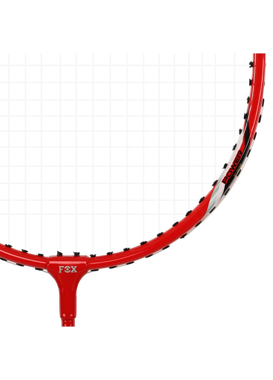 Ракетка для бадмінтону 1 штука в чохлі FOX FOX-6633 (сталь, Червоний) F.O.X (361435420)