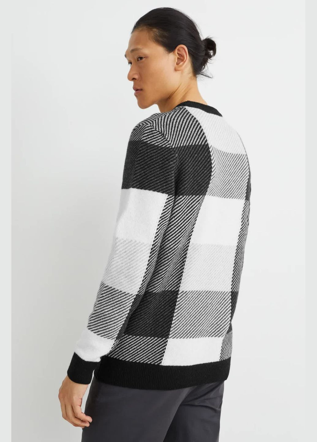 Комбинированный демисезонный свитер из шерсти C&A