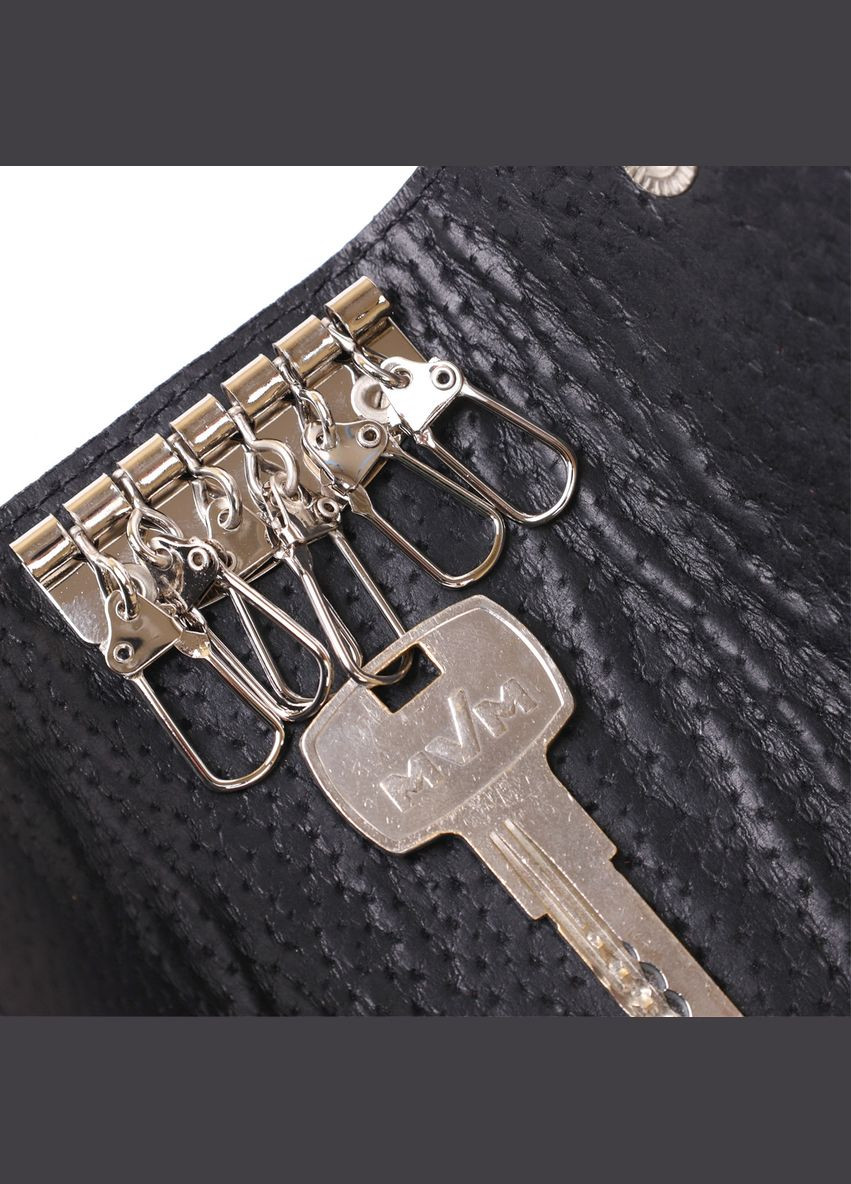 Зручна шкіряна ключниця коричневий 16534 Shvigel (362417666)