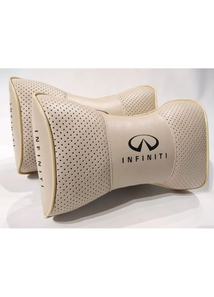 Подушка подголовник INFINITI бежевый 2шт No Brand (361135269)