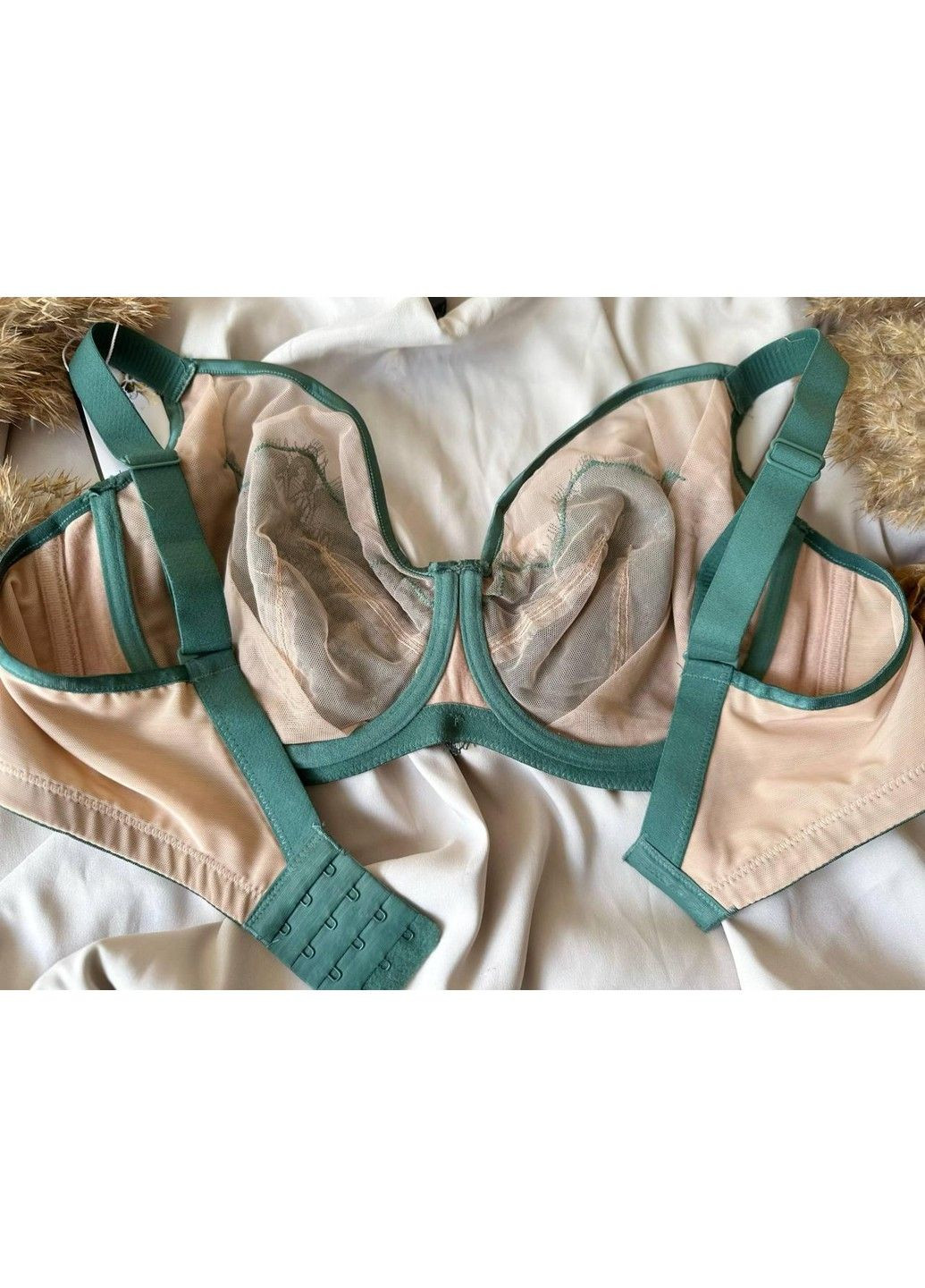 Зелений бюстгальтер без поролону зелений Lanny Mode