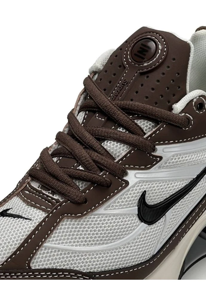Коричневые кросівки white brown (розмір ) No Brand x Supreme Shox Ride 2 SP