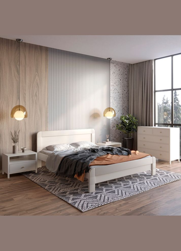 Односпальная деревянная кровать Тоскана (S2005Y50R) 90х200 см (MBG-3597) Mebigrand (366085544)