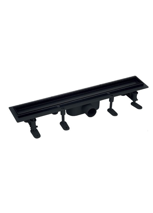 Душевой трап DRAIN06-50 BLACK с пласт. основой и накладкой из нерж. стали 70x500мм (MI6528) Mixxus (307496542)