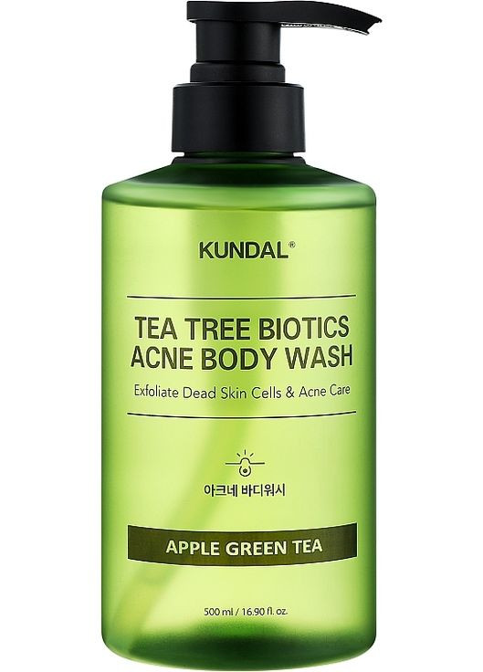 Гель для душа "Зеленое яблоко и чай" Tee Tree Bioticts Acne Body Wash Apple Green Tea 500ml (1326244-31160463) Kundal (368625638)