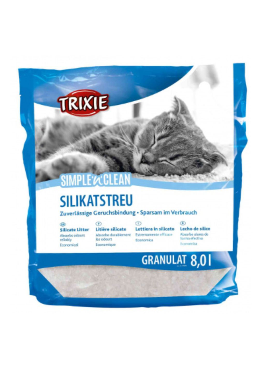 Наповнювач силікагелевий Simple & Clean 8 літрів для котів Trixie (293408233)