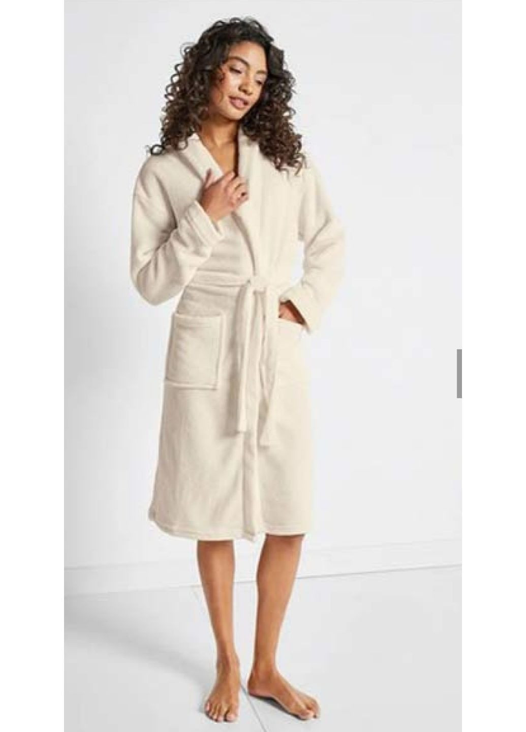 Банный белый халат плюш Livarno home Халат (368770289)