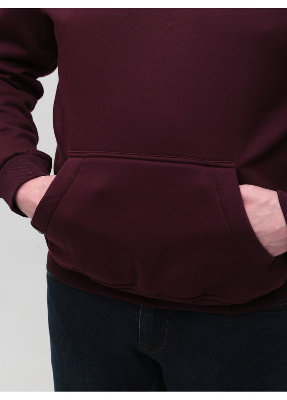 Худи мужское бордовые на флисе Bagarda Пряма (367582981)