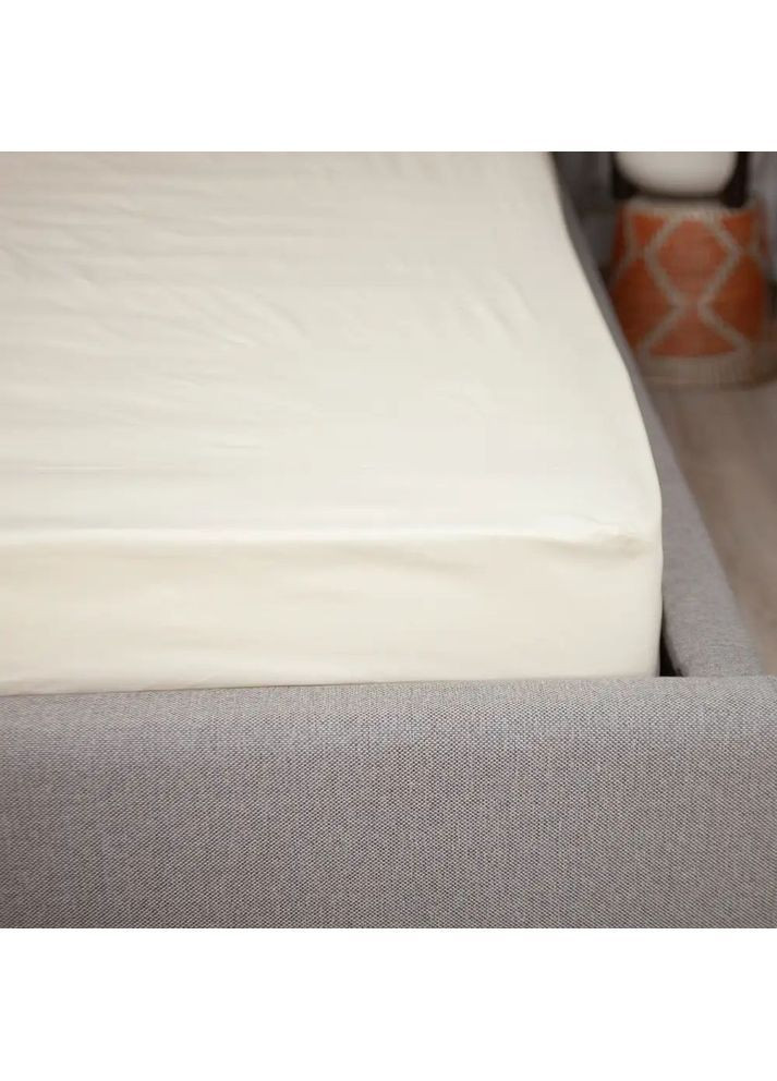 Простынь с резинкой 180*200 см Ранфорс гипоаллергенная Молочное (27720180200) ТЕП (365851980)