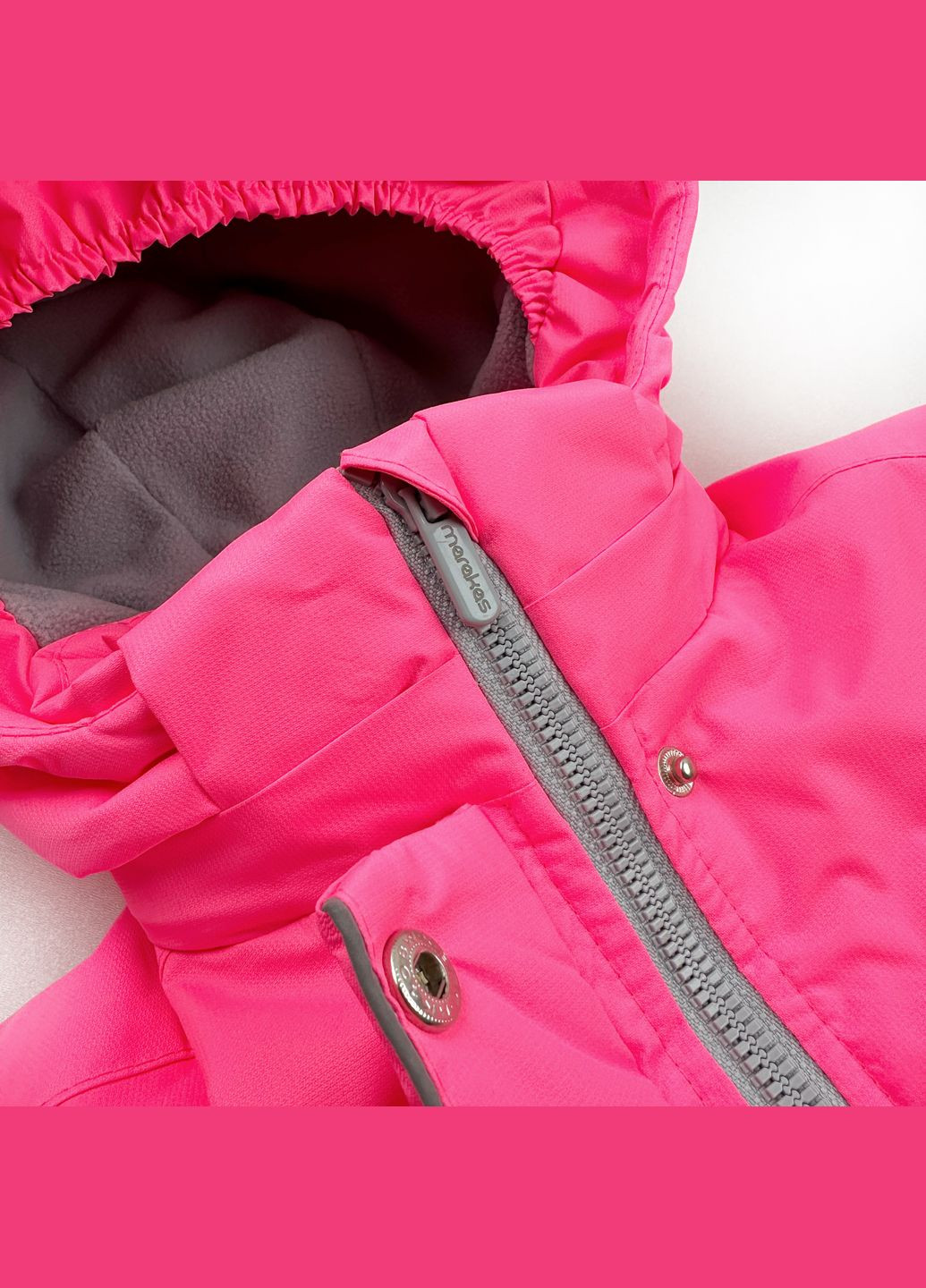 Дитячий зимовий комбінезон для дівчинки із з’ємним капюшоном (1OVE-FL-52-10248) Marakas (362464710)