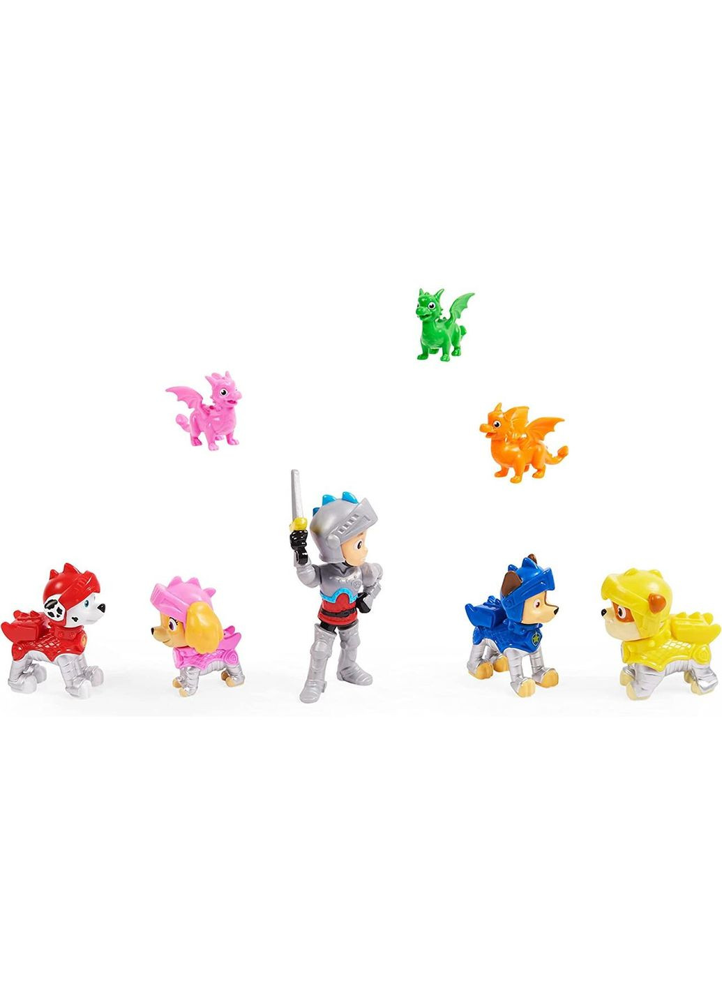 Подарочный набор Paw Patrol, Rescue Knights Ryder and Pups Figure с 8 игрушечными фигурками 6062122 Spin Master (372125319)
