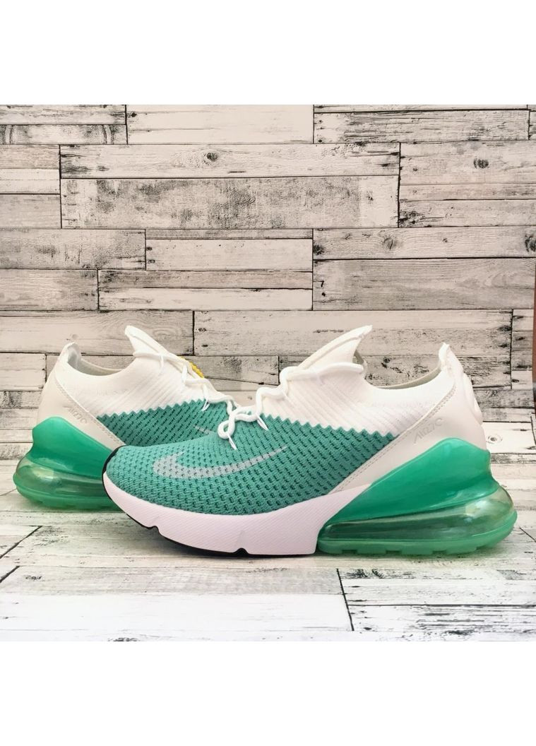КРОССОВКИ ЖЕНСКИЕ NIKE AIR MAX 270 MINT WHITE НАЙК АИР МАКС 270 No Brand белые демисезоны (367168604)