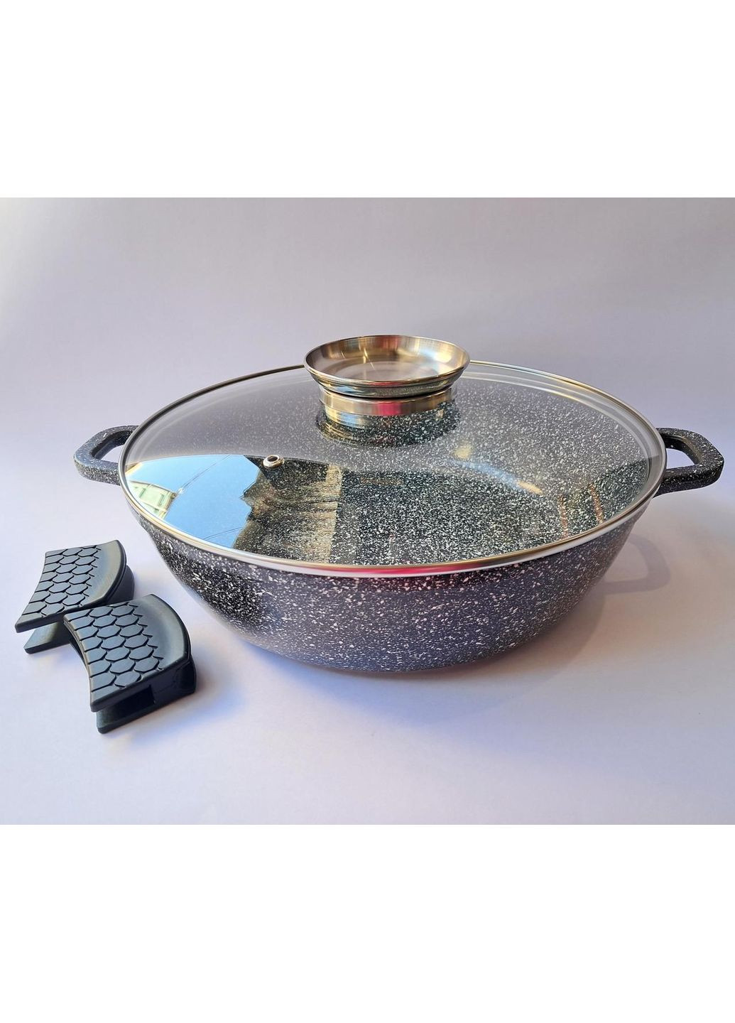 Сотейник із гранітним покриттям 28 см st-1463 чорний 4.1л Styleberg (356112238)