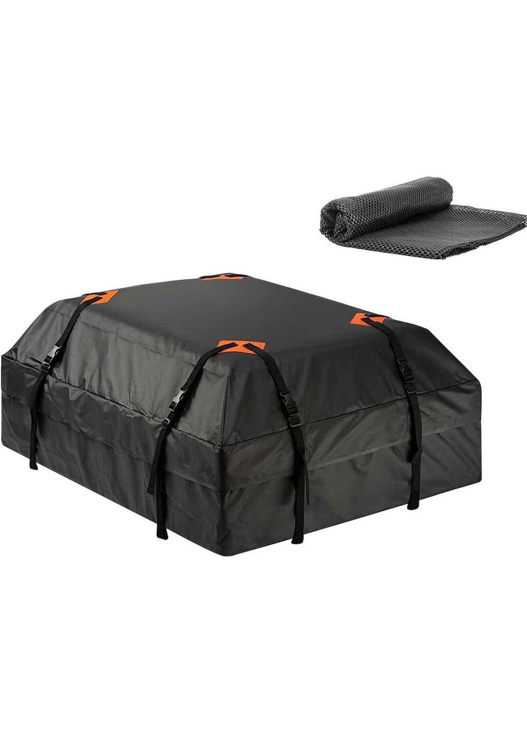 Багажник на крышу автомобиля 112×87×44 см водонепроницаемая сумка, черный + антискользящий коврик (R051512-51513) Icar (349843504)