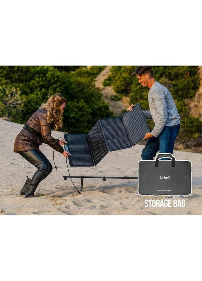 Портативная складная солнечная панель 100W Litheli (353502324)
