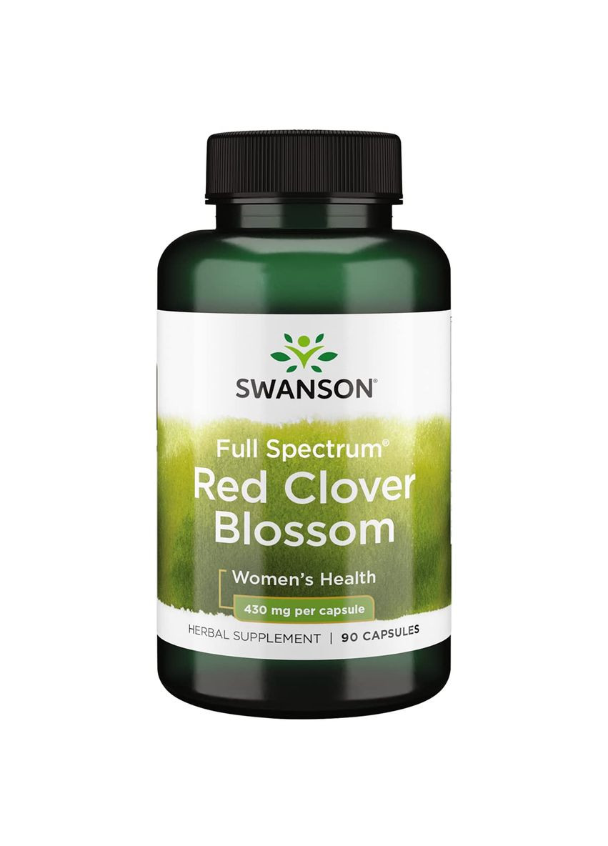 Красный клевер Red Clover Blossom 430 mg Full Spectrum, 90 капсул Swanson (290667986)