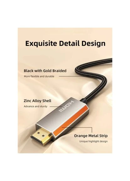 Кабель мультимедийный (CA916405) CABLETIME DisplayPort M to HDMI M 8K60Hz (389137083)