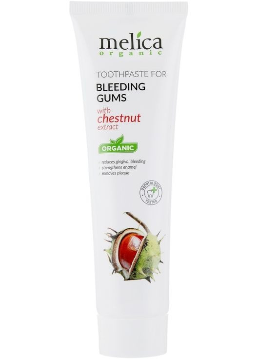 Зубная паста с экстрактом каштана 100ml (381395-21609) Melica Organic (368644569)