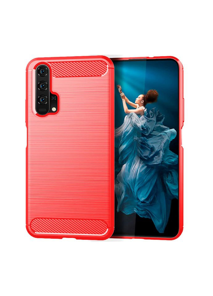 Накладка Carbon Fiber для Honor 20 Pro/Huawei Nova 5T Red Lenuo (361902898)