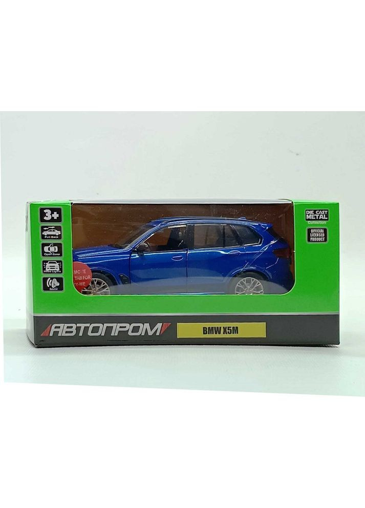 Машина метал 68497, 1:32 BMW X5M, батар, світло, звук, відкр.двері, в коробці (4897071928441) Синій No Brand (352069802)