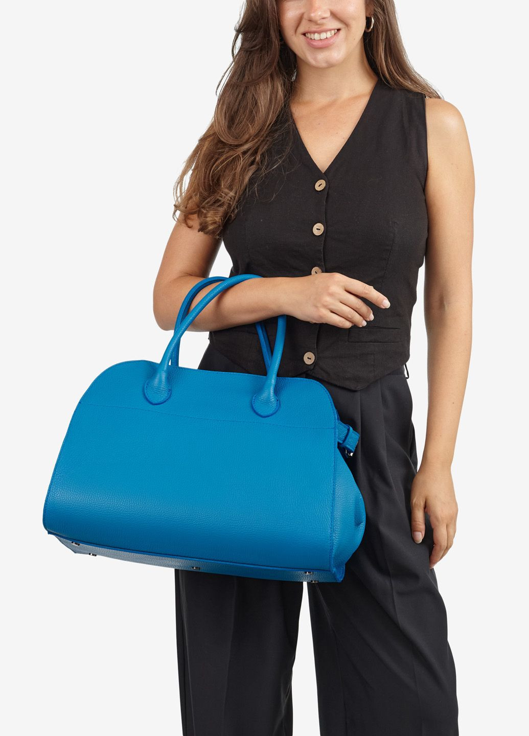 Сумка жіноча шкіряна саквояж велика Travel bag Regina Notte (303429110)