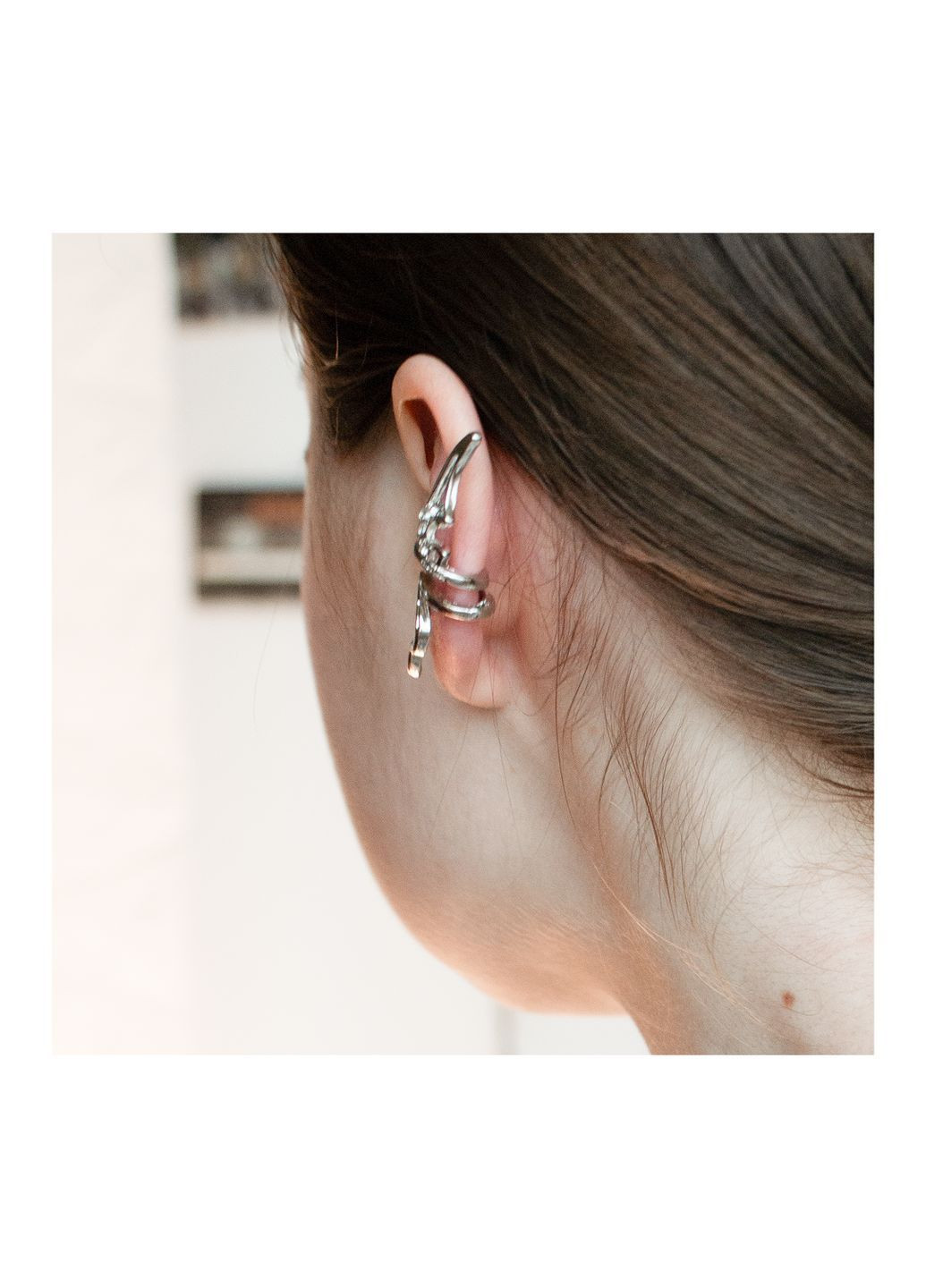 Каффы обманки в форме змеи причудливые клипсы с маленькими камешками массивные с крыльями унисекс фэнтези fairycore аниме панк No Brand (365652883)