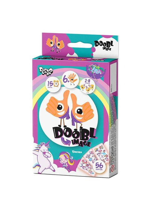 Развлекательная настольная игра "Doobl Image" DBI-02U на укр. языке Единорги Danko Toys (306436495)