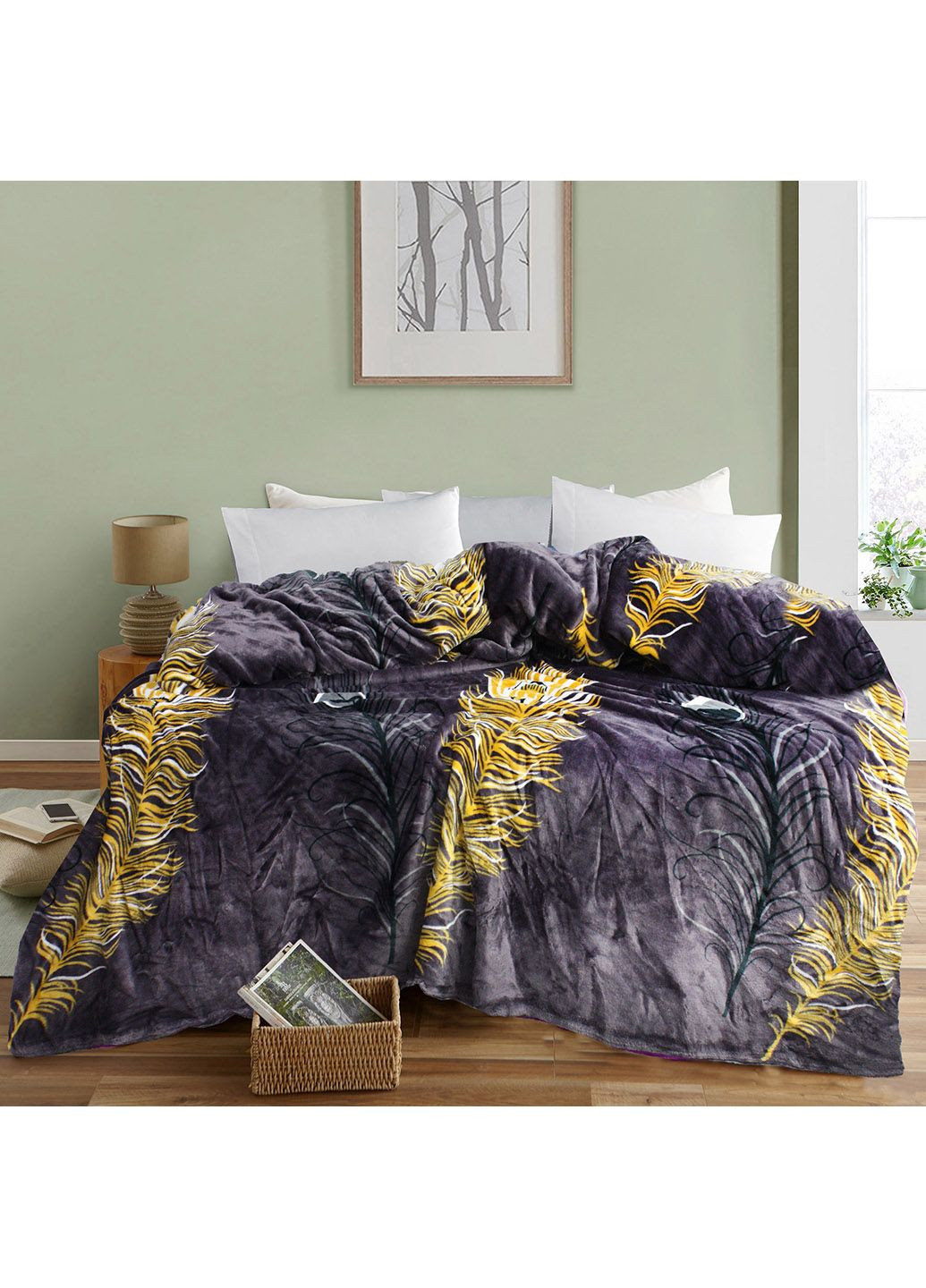 Плед флисовый 0189 160х200 Еней-Плюс (316356365)