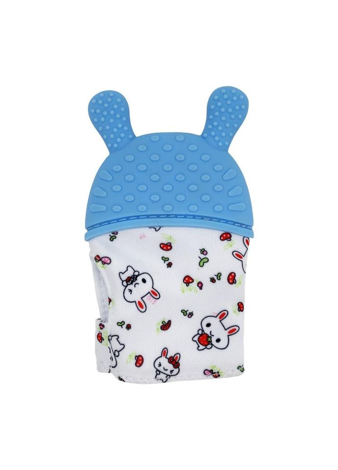 Прорезыватель-перчатка "Зайка" MGZ-0404 (Blue) на липучке No Brand (330020606)