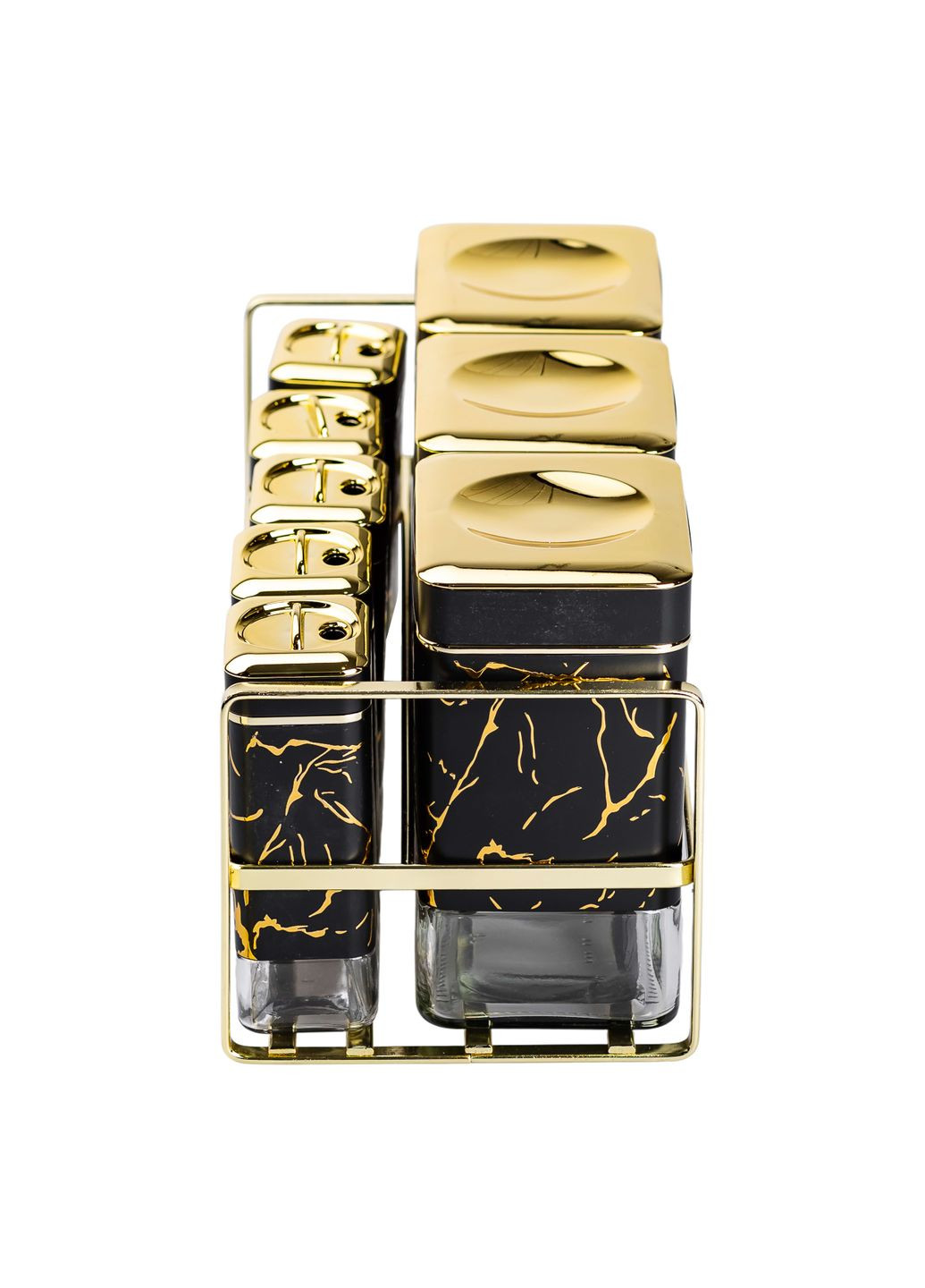 Набір ємностей для зберігання 8 штук по 650/150 мл на металевій підставці, Yiwu (328603963)