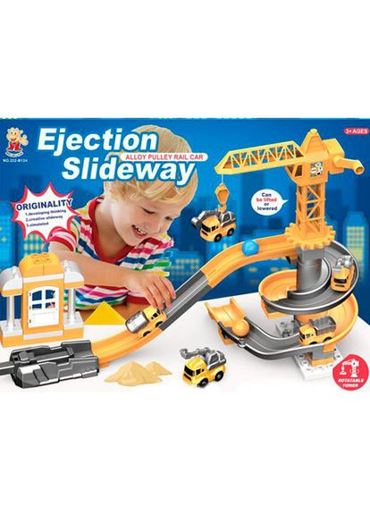 Гараж игрушечный с машинками и подъемным краном 222B124 Metr+ (302292478)