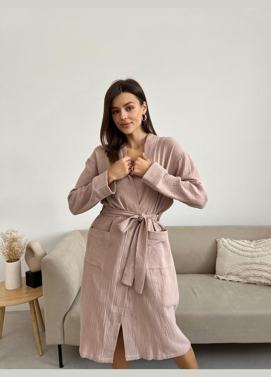 Легкий мусліновий халатик Vakko (326642981)