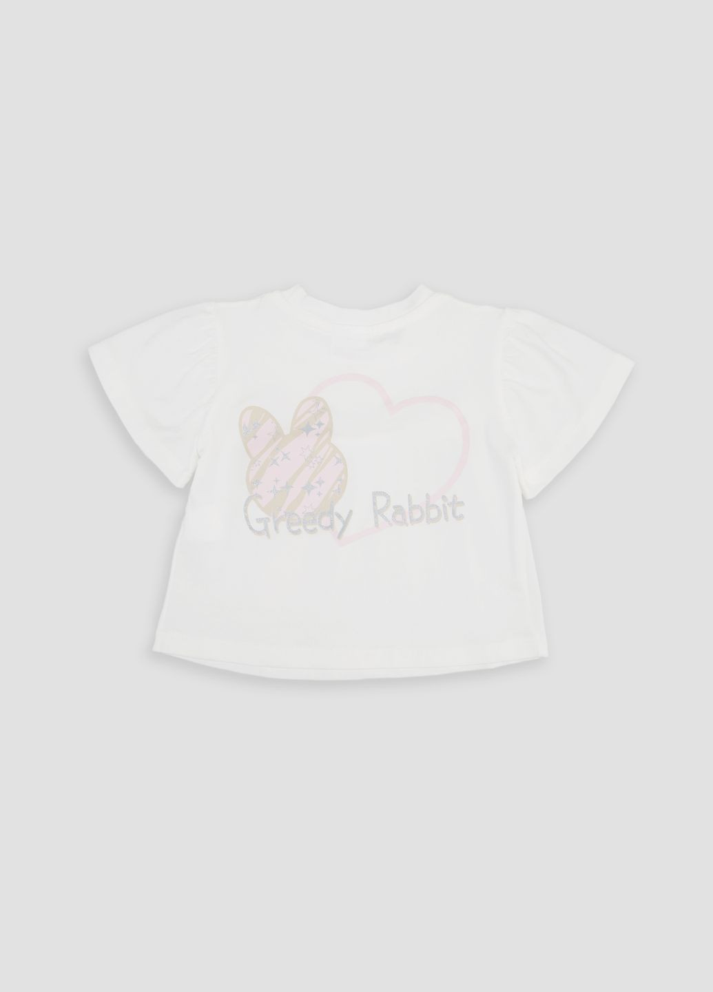 Молочный летний костюм с шортами для девочки цвет молочный cb-00242439 Miss Feriha