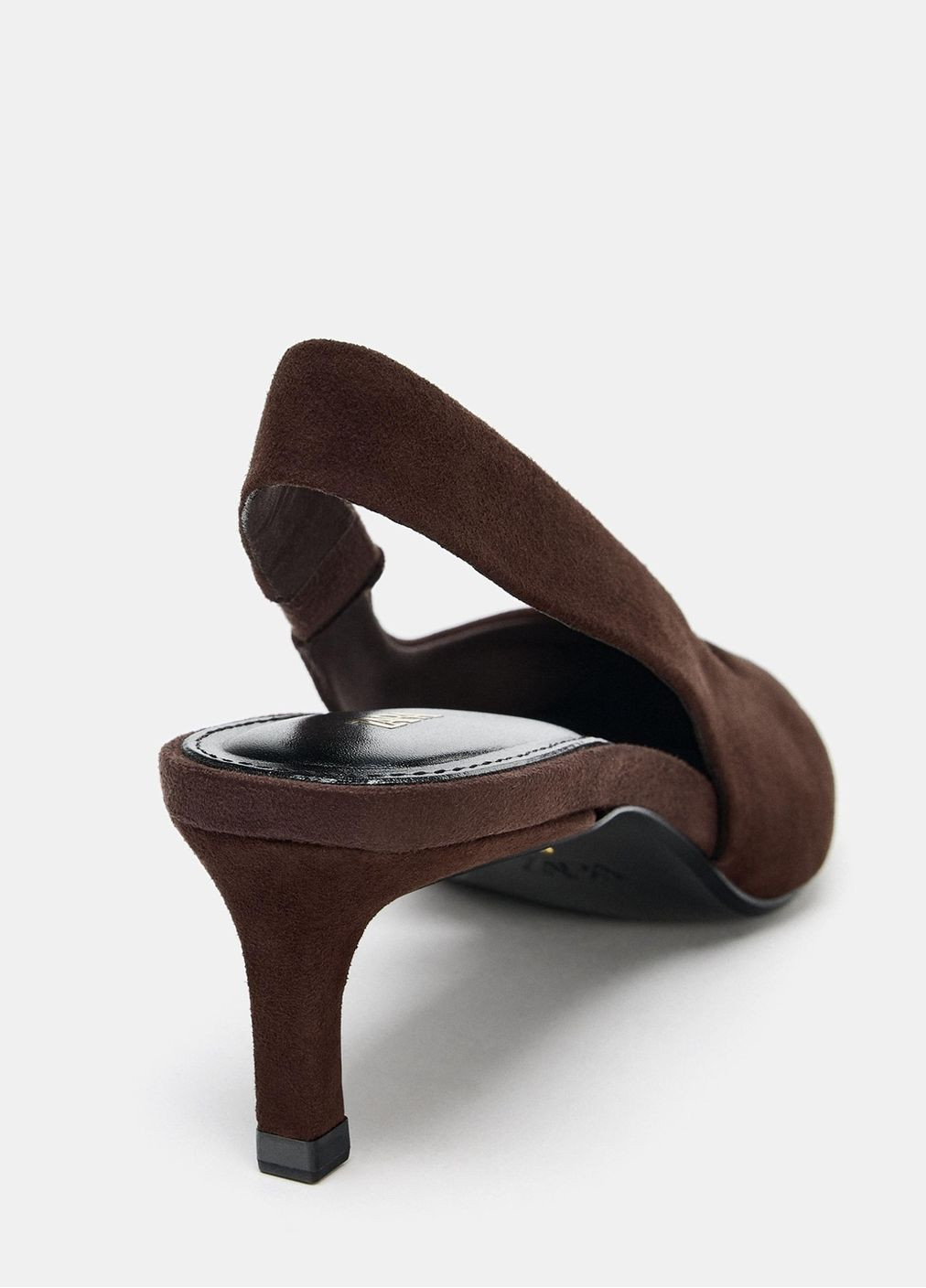 Темно-коричневые мюли Zara