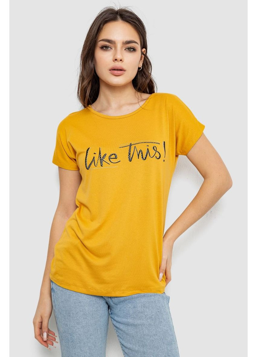 Футболка женская с принтом, 244R501 Ager - (358886440)