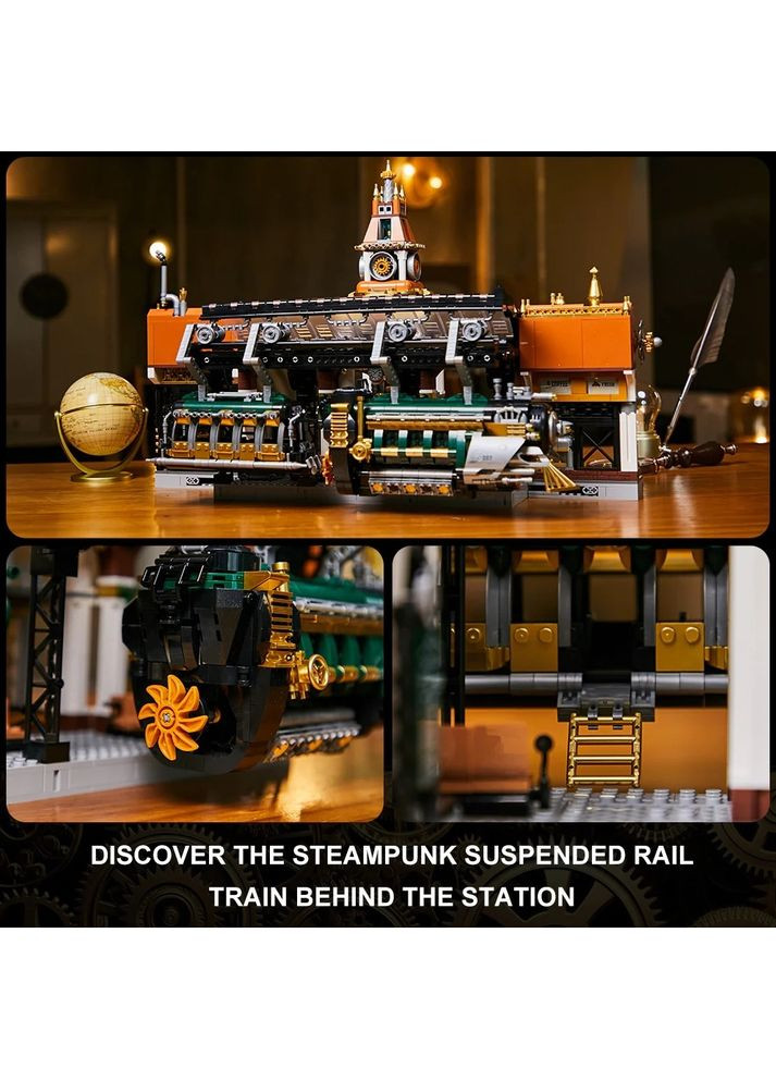 Конструктор Original Steampunk Железнодорожная станция в стиле стимпанк (85007) Pantasy (323148608)
