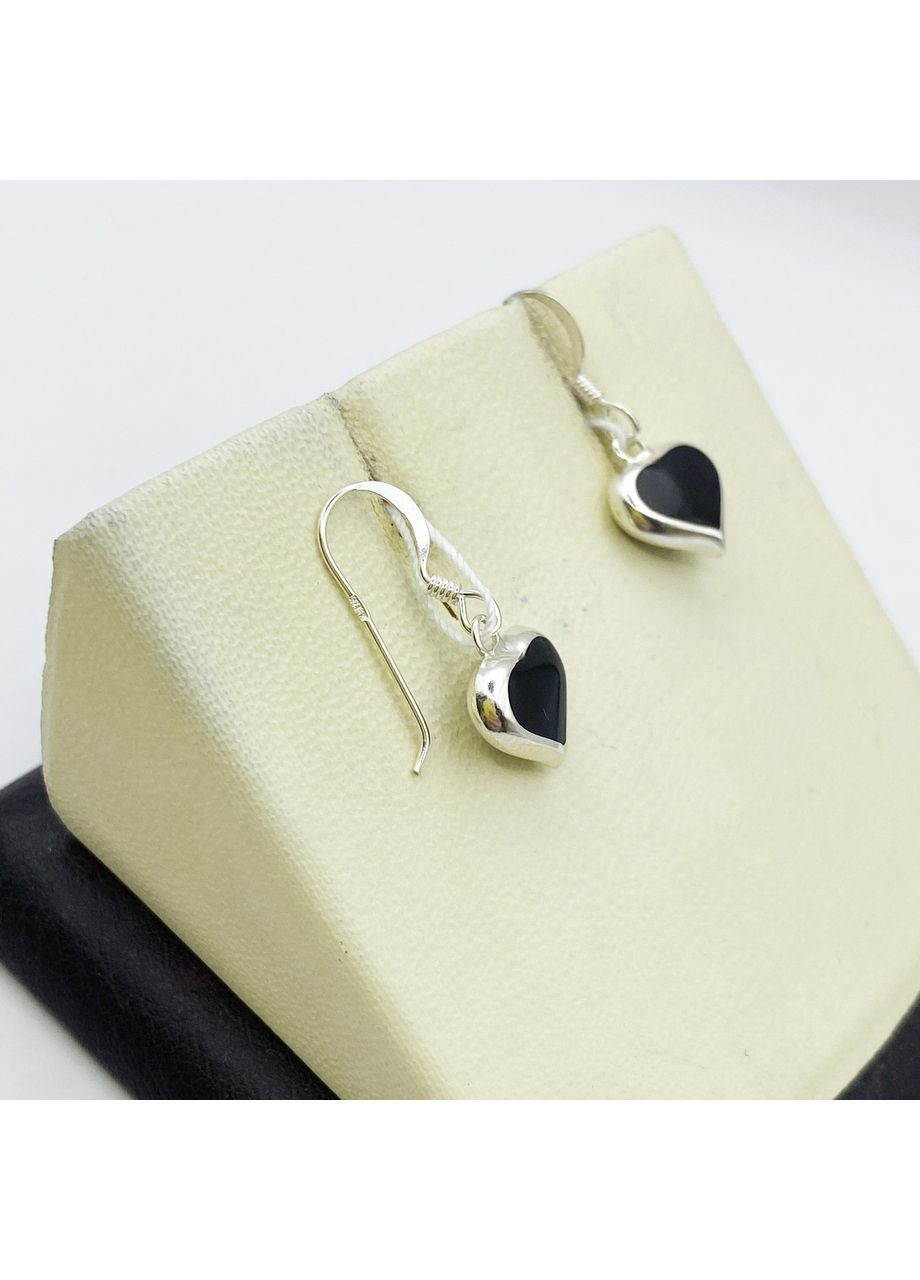 Серьги серебряные с агатом и перламутром 1,2 г No Brand (369736662)