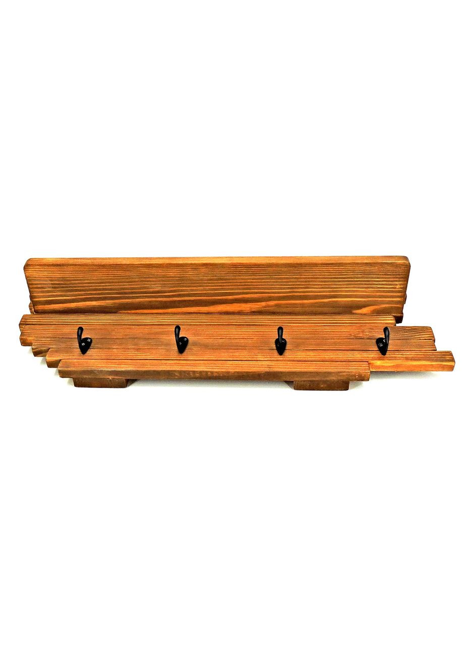 Настінна полиця з дерева Хадсон мускат (НСП-004907) No Brand (328082058)