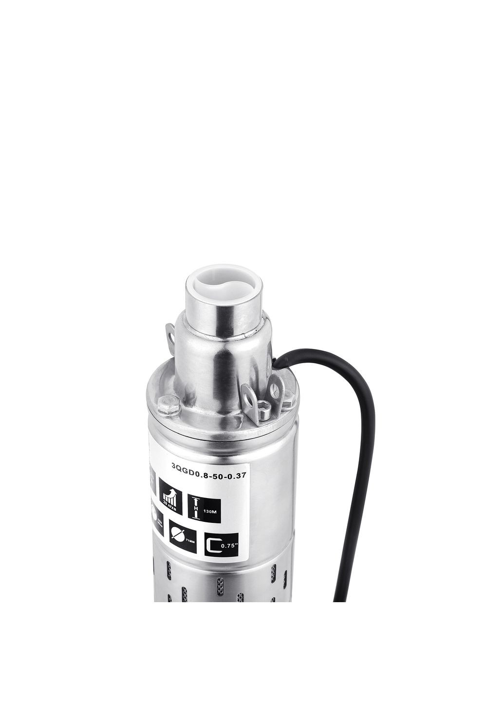Насос глибинний шнековий 3QGD0.8-50-0.37 кВт Нmax 130 м Qmax 1,2 куб.м 370 Вт Pumpman (363262971)