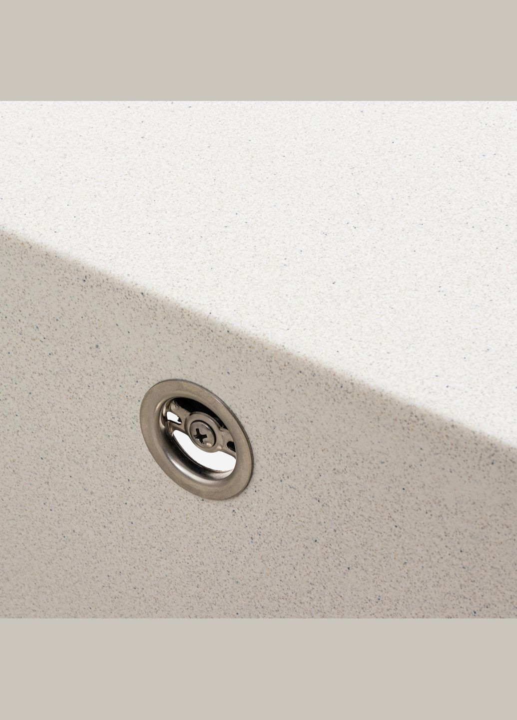 Гранітна мийка для кухні 7950 AZURIT матова Біла в крапку Platinum (293246463)