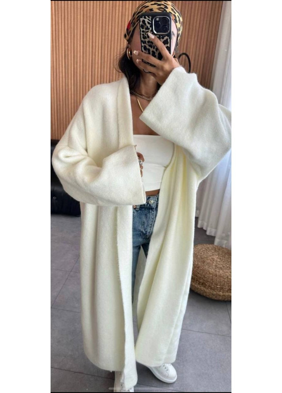 Молочный демисезонный кардиган No Brand