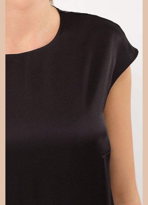 Чорна ошатна чорна блузка XOROSHA