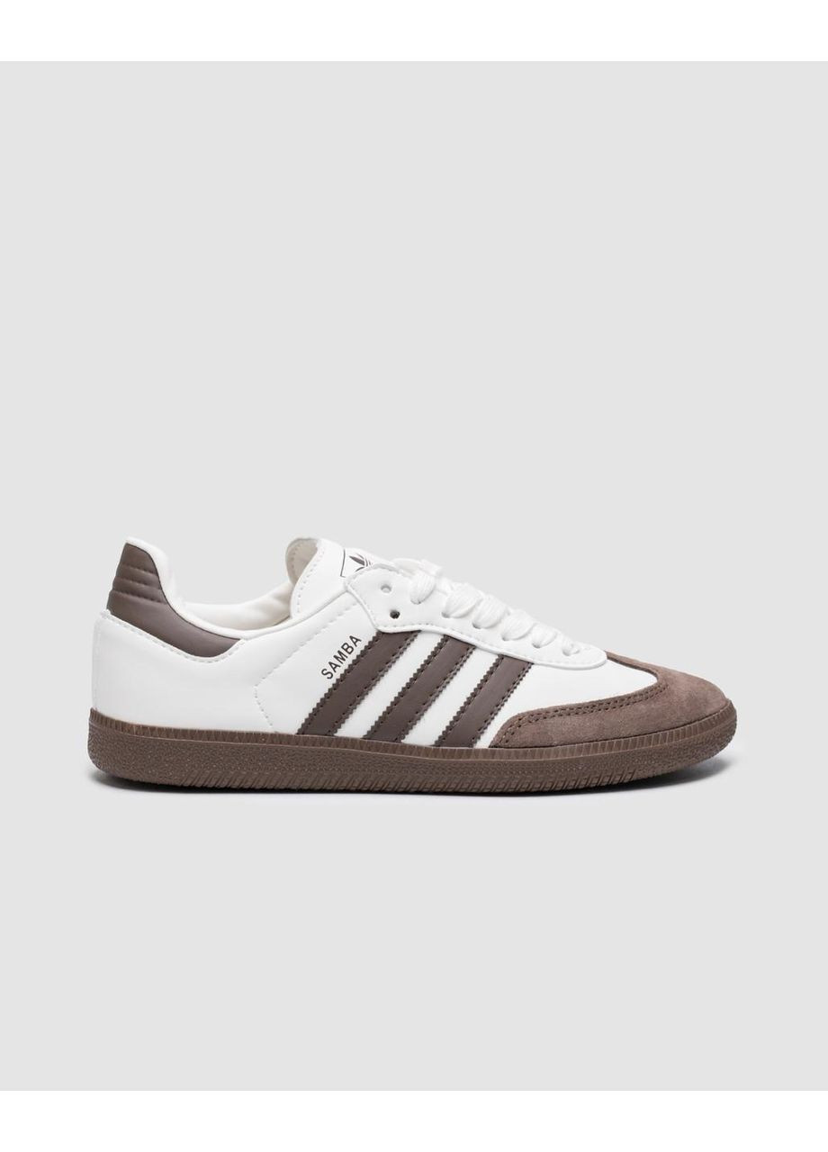 Кросівки жіночі Adidas White/Brown No Brand Samba білі демісезони (366088395)