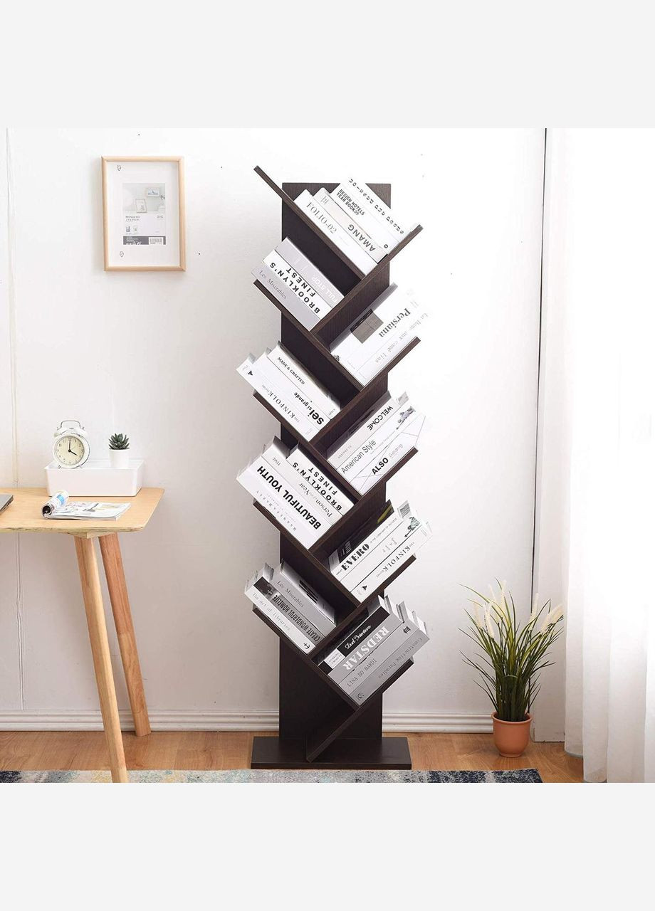 Книжный стеллаж из дерева Мураками 10 венге (КПС-100912) No Brand (328079280)